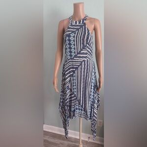 Aina Be halter sundress blue and white S